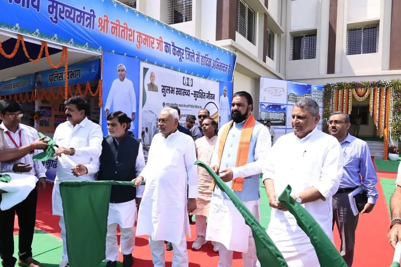 Bihar CM Nitish Kumar Launches 340 Development Initiatives in Kaimur and Rohtas