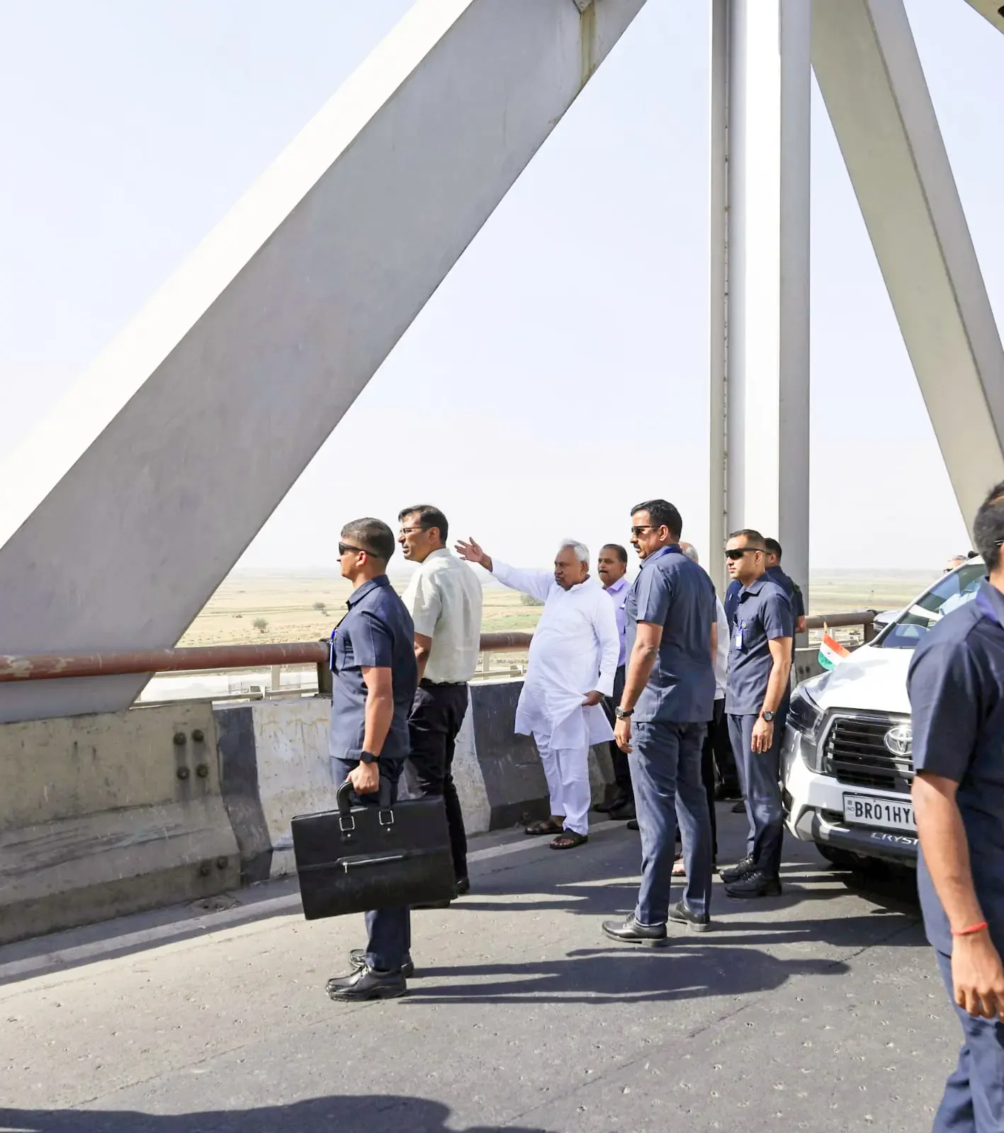Nitish Kumar Inspects Patna-Bettiah Greenfield Expressway Amid Political Speculation