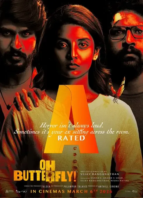 Exciting News: 'Oh Butterfly' Starring Nivedhithaa Sathish Gets 'A' Certificate for Release