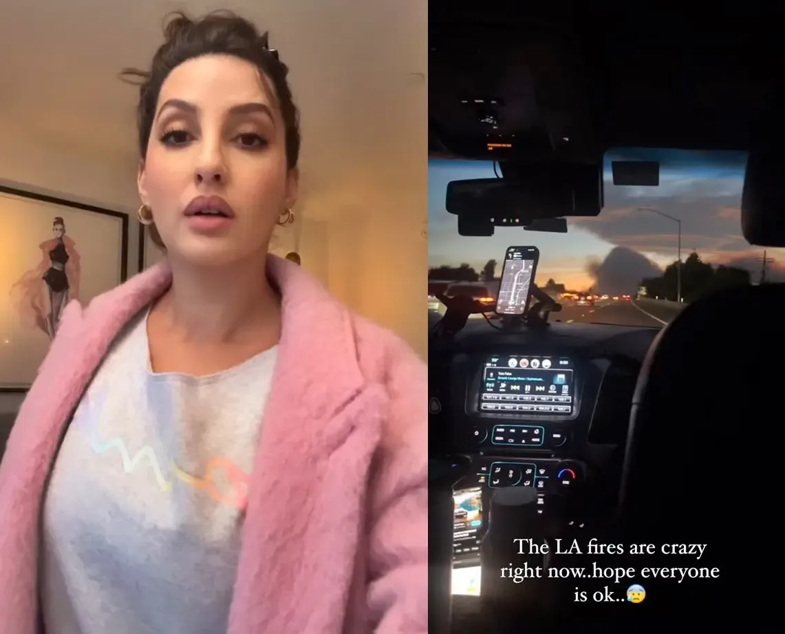 Nora Fatehi Flees Los Angeles Amid Ongoing Wildfires in Southern California