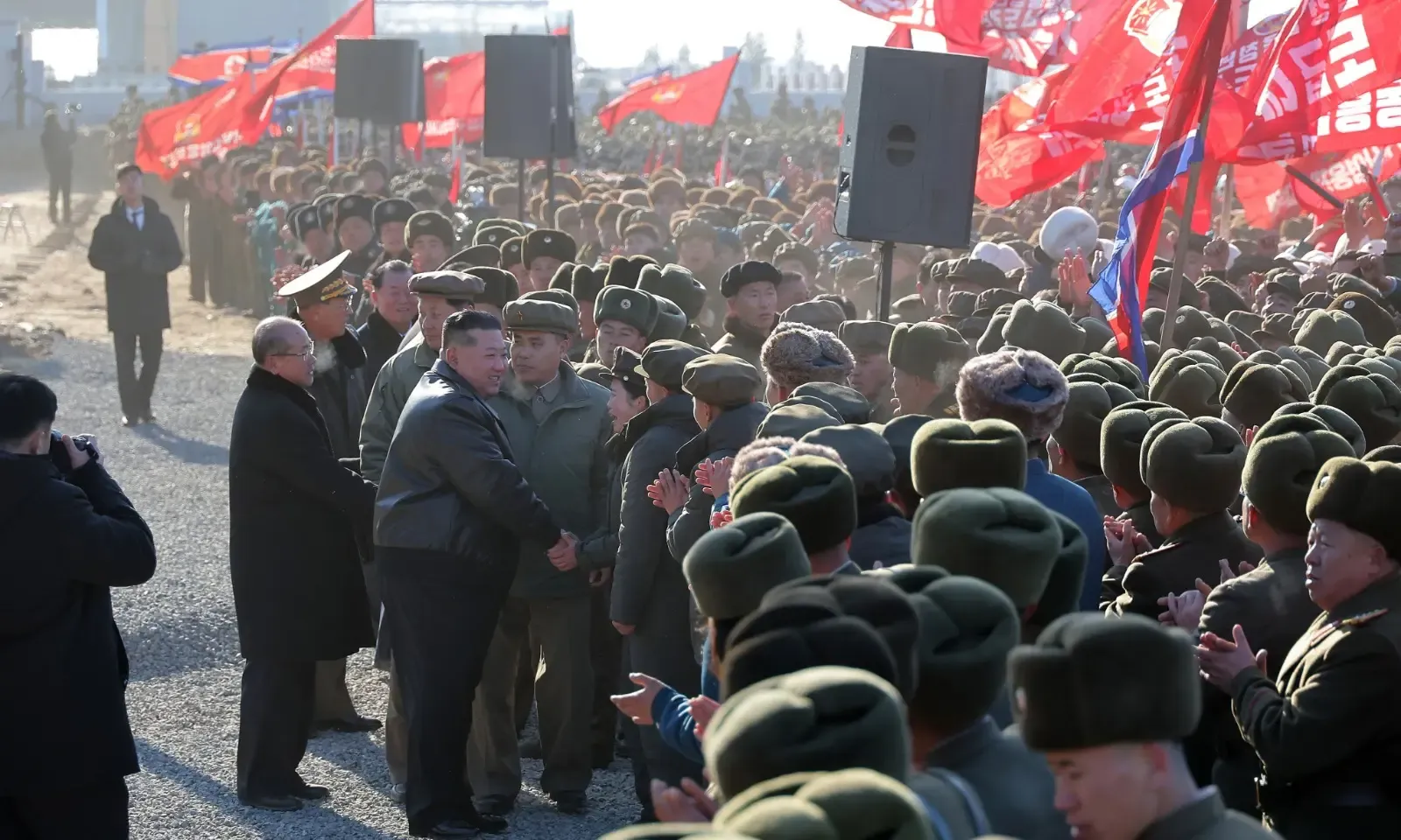 Did North Korea's leader inspect a greenhouse farm construction site for his first field guidance of 2026?