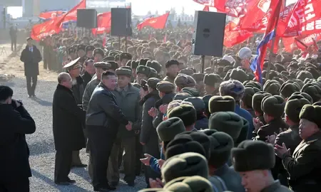 Did North Korea's leader inspect a greenhouse farm construction site for his first field guidance of 2026?