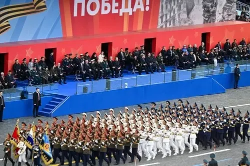 North Korea marches at Moscow Victory Day parade in show of military alliance