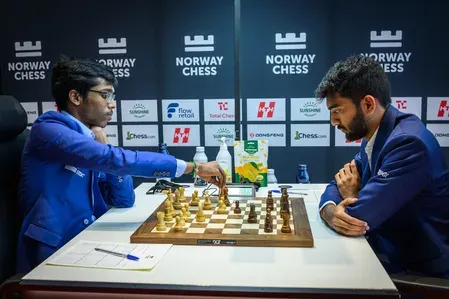 Norway Chess 2026 R5: Gukesh beats Praggnanandhaa, Divya takes sole lead