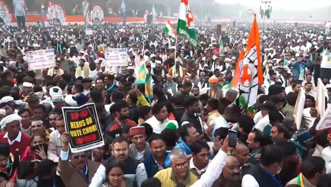 Is Congress Disavowing Slogans Against PM Modi at ‘Vote Chori’ Protest?