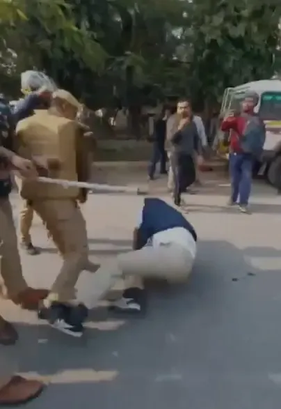 क्या एनएसयूआई के मनरेगा बचाओ संग्राम मार्च पर पुलिस की बर्बरता हुई?