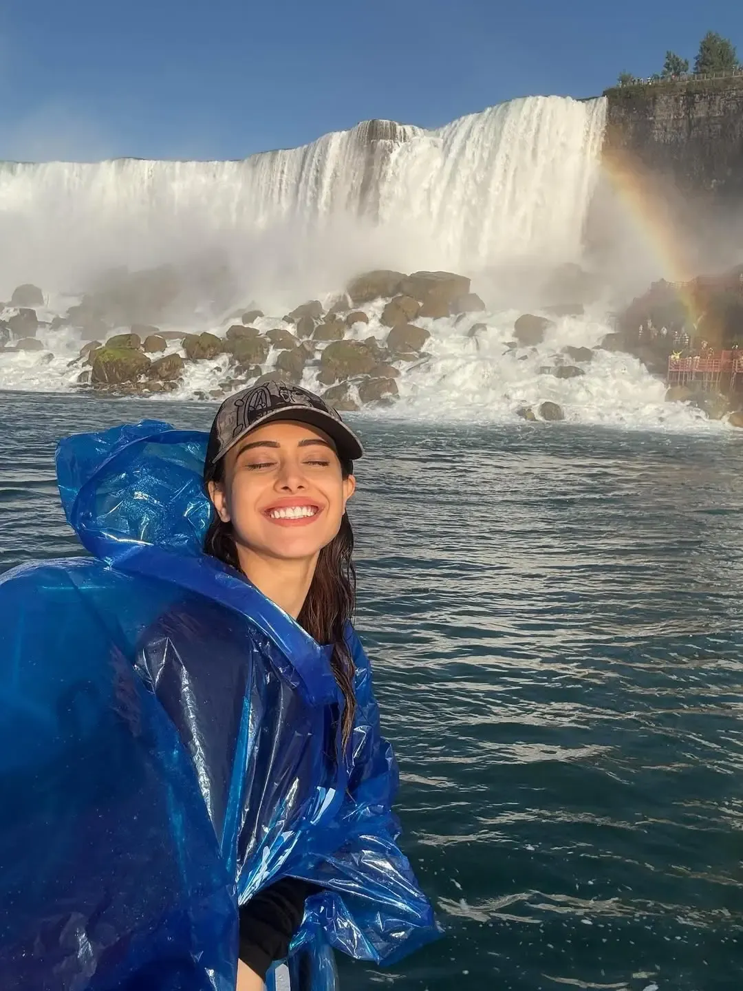 Is Nushrratt Bharuccha Embracing Her Carefree Spirit at Niagara Falls?