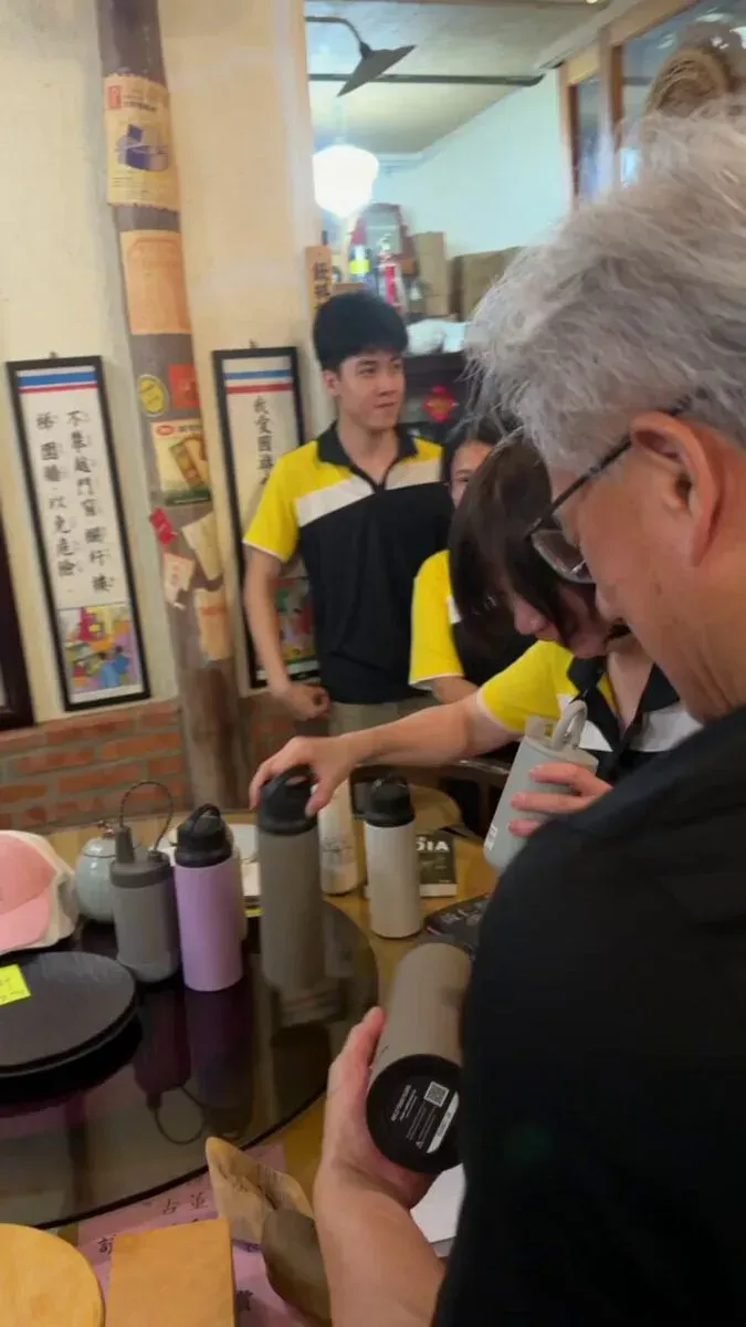Nvidia CEO Jensen Huang Meets Brick Kiln Restaurant Crew