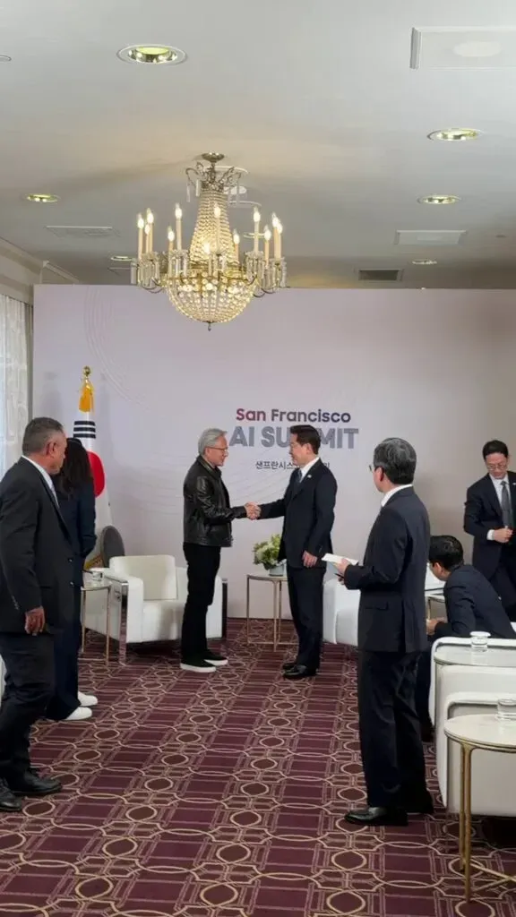 Nvidia CEO Jensen Huang Meets South Korea's President on AI