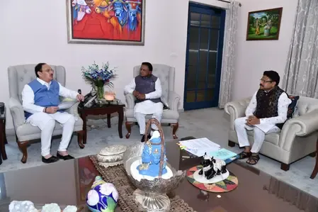 ओडिशा के मुख्यमंत्री मोहन चरण माझी ने भाजपा अध्यक्ष जेपी नड्डा से की मुलाकात