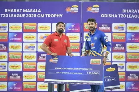 Odisha T20 League: Bhubaneswar Tigers beat Keonjhar Miners by 7 runs via DLS