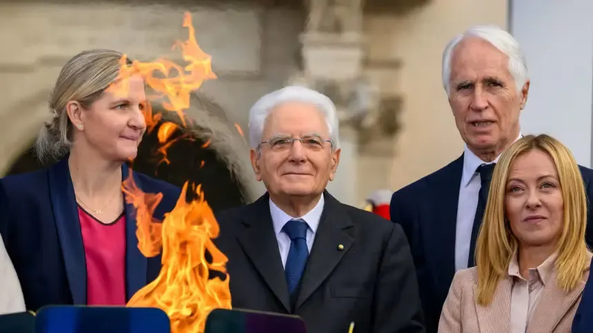 Is the Olympic Torch Relay Cauldron for Milan-Cortina 2026 Lit in Italy?