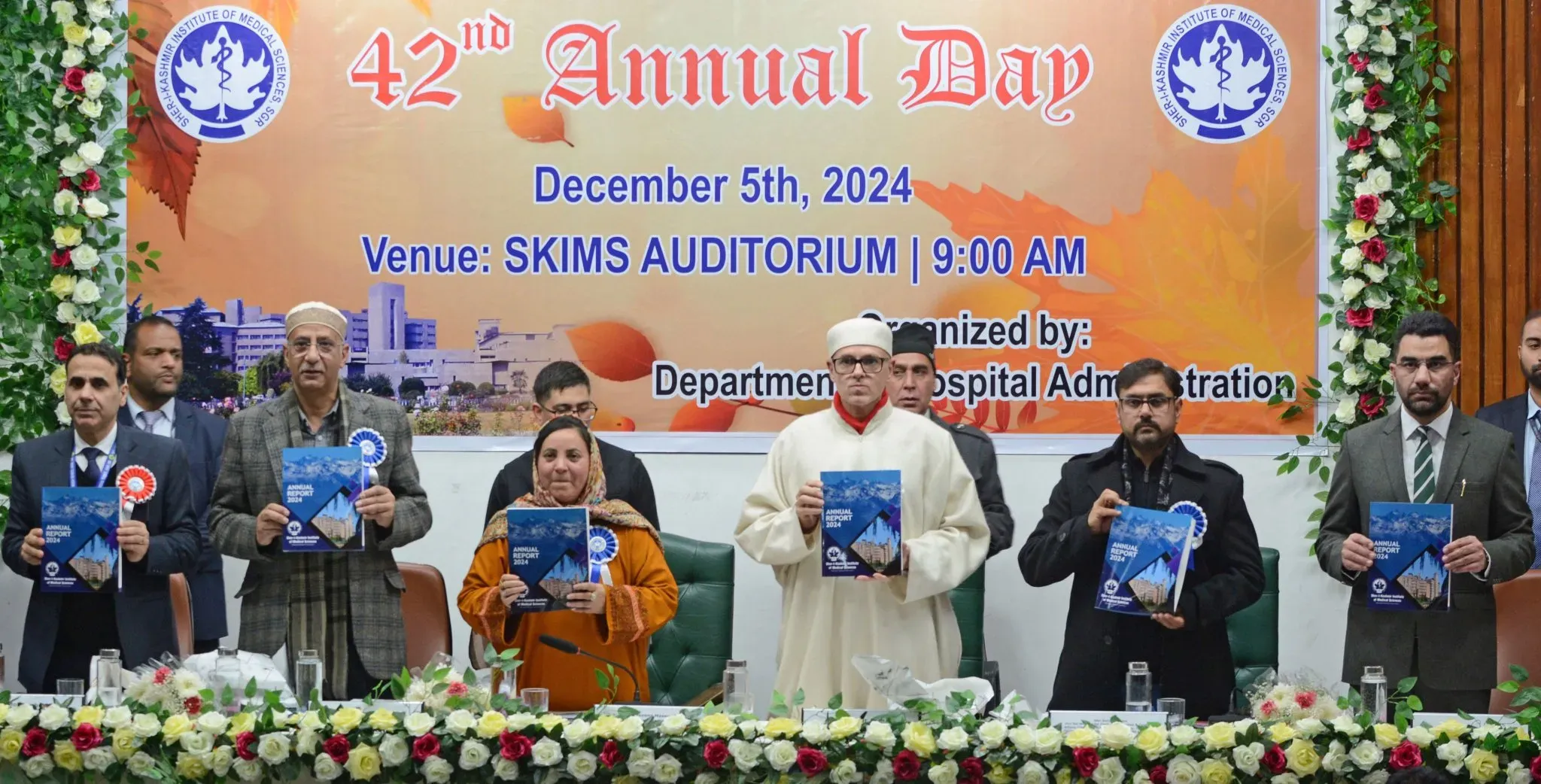 Omar Abdullah Celebrates 42nd Annual Day at SKIMS