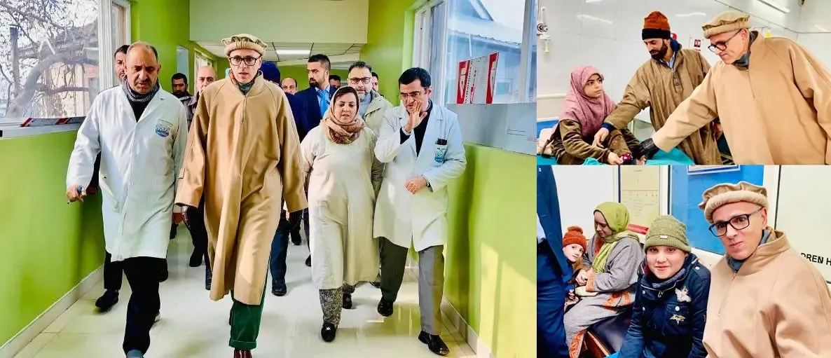Omar Abdullah Makes Unannounced Visit to Top Healthcare Facilities in Kashmir