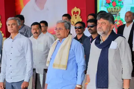 How Are CM Siddaramaiah and DKS Showcasing Rs 1 Lakh-Cr Guarantee Initiatives in Deve Gowda's Territory?