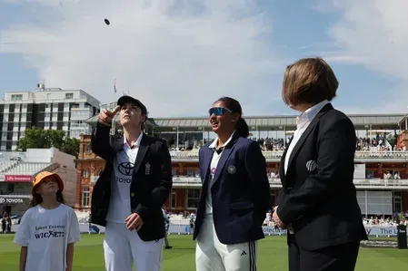 Lord's Women's Test: Charani, Capsey, Villiers debut as England bowl first against India