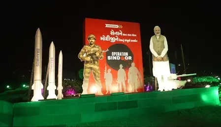 Are 'Op Sindoor' Posters and Hoardings Ready to Welcome PM Modi in Gujarat?