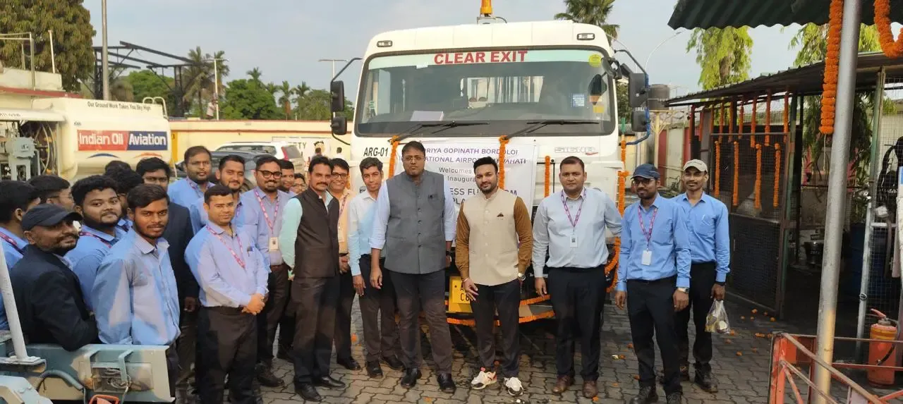 What is the significance of the new open access fuel farm at Guwahati International Airport?