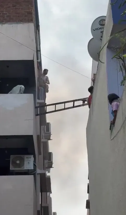 Indore EV showroom fire: 20+ rescued from upper floors near Khalsa Chowk