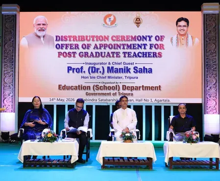 Tripura recruits 7,104 teachers since 2018, CM Saha hands out 865 PG appointments