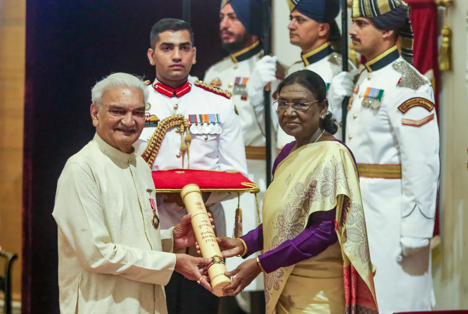 Padma Awards 2026: Rohit Sharma, Mammootty, Alka Yagnik among 65 honoured by President Murmu