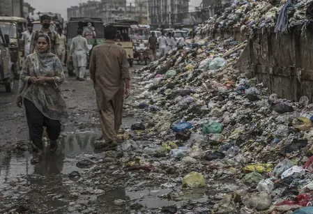 Karachi sanitation crisis: Garbage piles, water cuts grip city post Eid