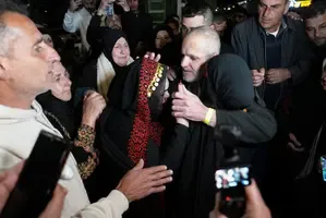 Palestinian Prisoners Released by Israel Arrive in Ramallah