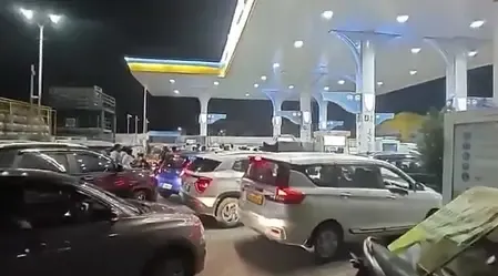 Panic Buying Grips Hyderabad Fuel Stations Amid Rumors of Shortage