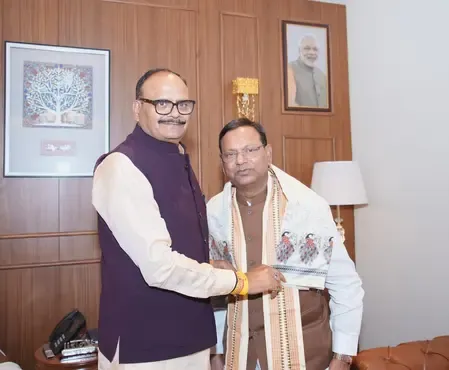 पंकज चौधरी ने उपमुख्यमंत्री ब्रजेश पाठक से मुलाकात की, विकास और संगठन पर सार्थक चर्चा