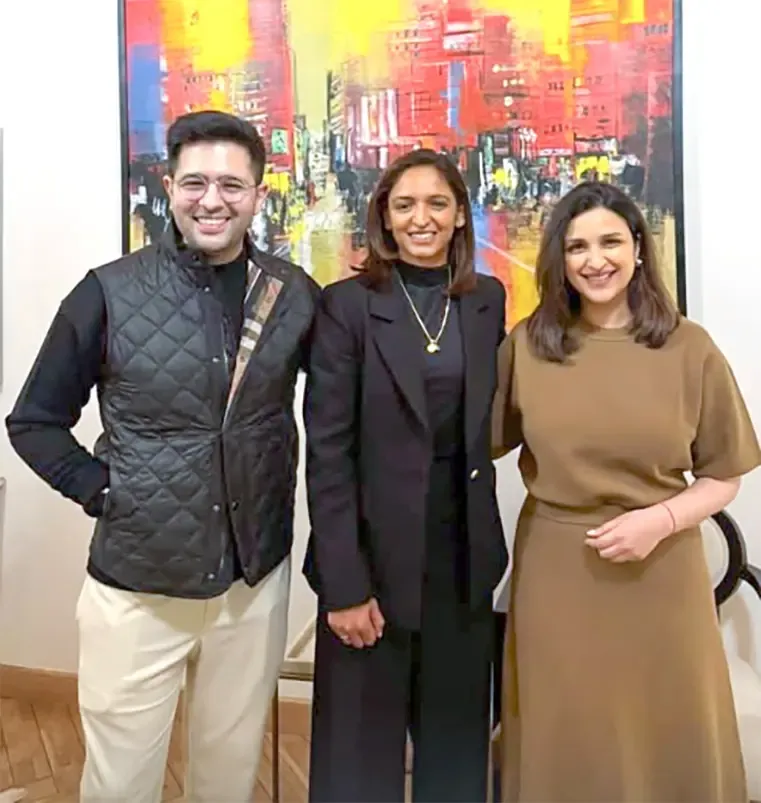 Did Parineeti Chopra & Raghav Chadha Host Harmanpreet Kaur?