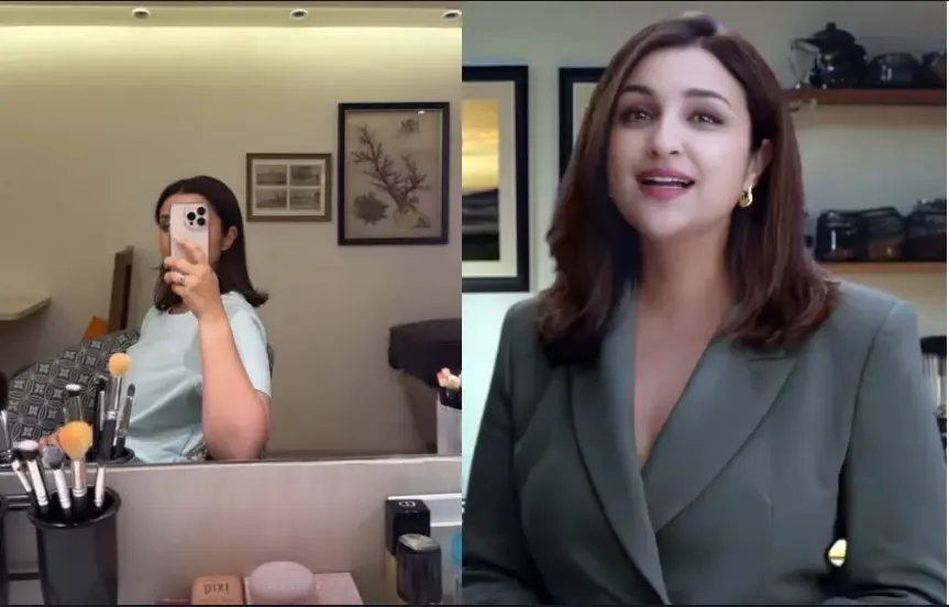Parineeti Chopra Posts Glamorous Makeup Room Selfie Ahead of Shoot