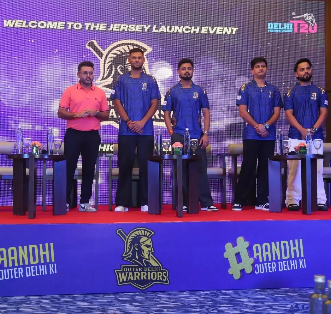 Could Parthiv Patel, Siddhant Sharma, and Priyansh Arya Ignite the Outer Delhi Warriors with Their New DPL Season 2 Jersey?