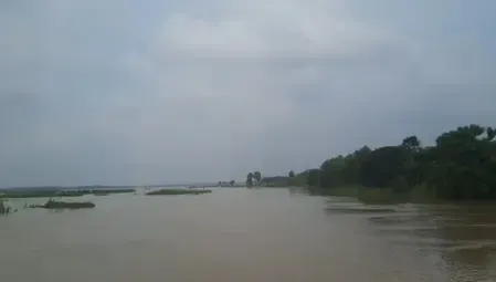 पश्चिम बंगाल : पूर्व बर्धमान जिले में नदी का कटाव, ग्रामीणों को सरकार से मदद की आस 