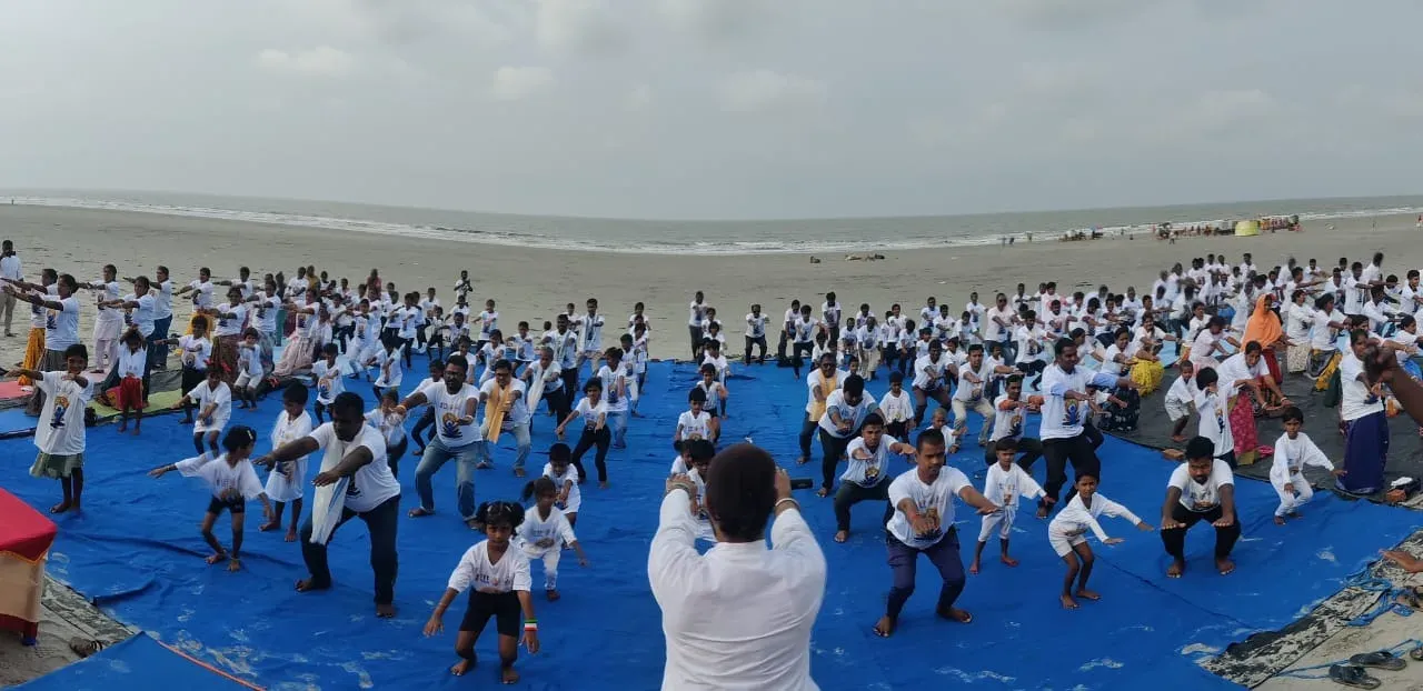 गंगासागर कपिल मुनि घाट पर 'कॉमन योग प्रोटोकॉल' सत्र, 'गंगोत्री से गंगासागर' अभियान का समापन