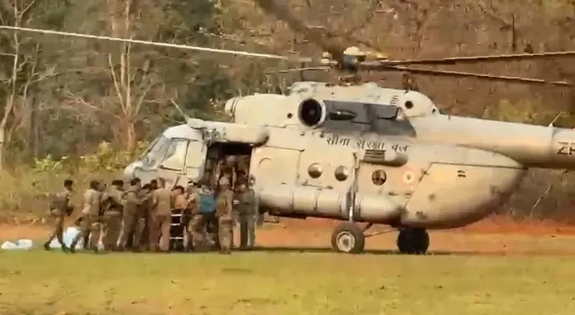 पश्चिम सिंहभूम में सुरक्षाबलों और नक्सलियों के बीच भीषण मुठभेड़, पांच जवान घायल