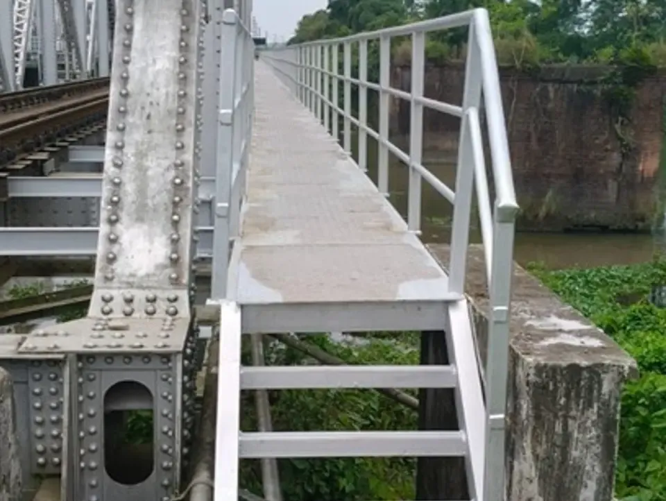 How are pathways on railway bridges enhancing safety and accessibility across NFR?