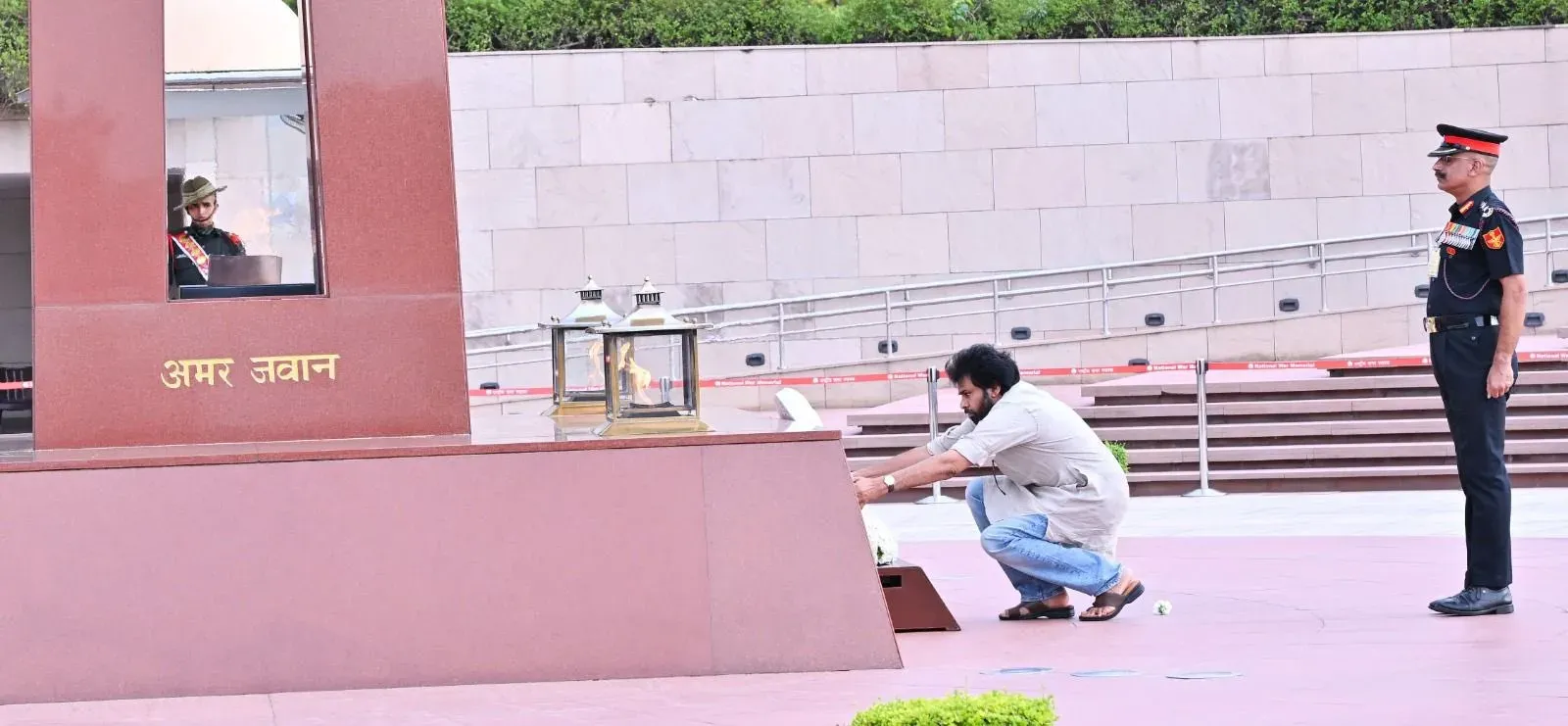 Pawan Kalyan pays tribute at National War Memorial, attends Jana Sena conclave in Delhi