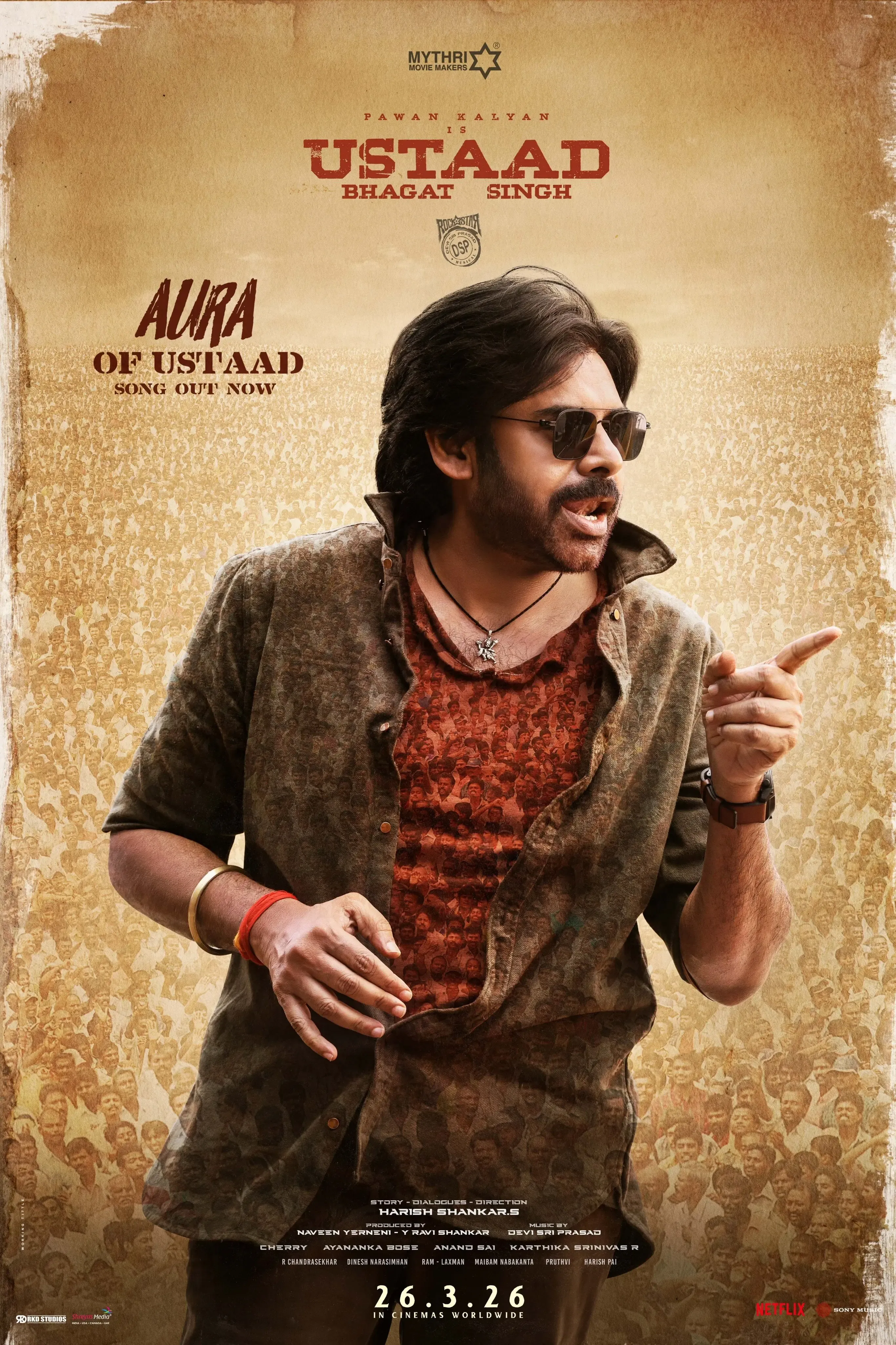 Pawan Kalyan's 'Ustaad Bhagat Singh' Welcomes Thaman for Background Score!