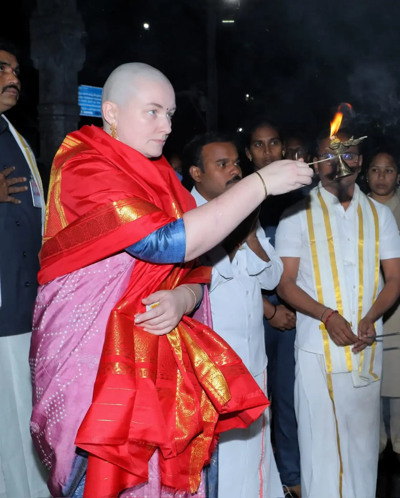 Anna Lezhneva Prays at Tirumala Following Son's Recovery
