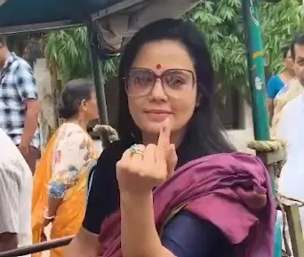 Mahua Moitra votes in Bengal Phase 2, calls it 'revenge voting' for democracy