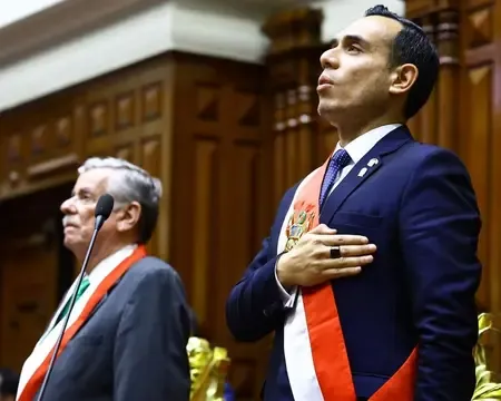 What led to Jose Jeri's swearing in as Peru's President?