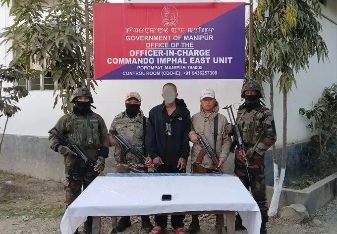 Have three militants, including a petrol pump bomb blast suspect, been arrested in Manipur?