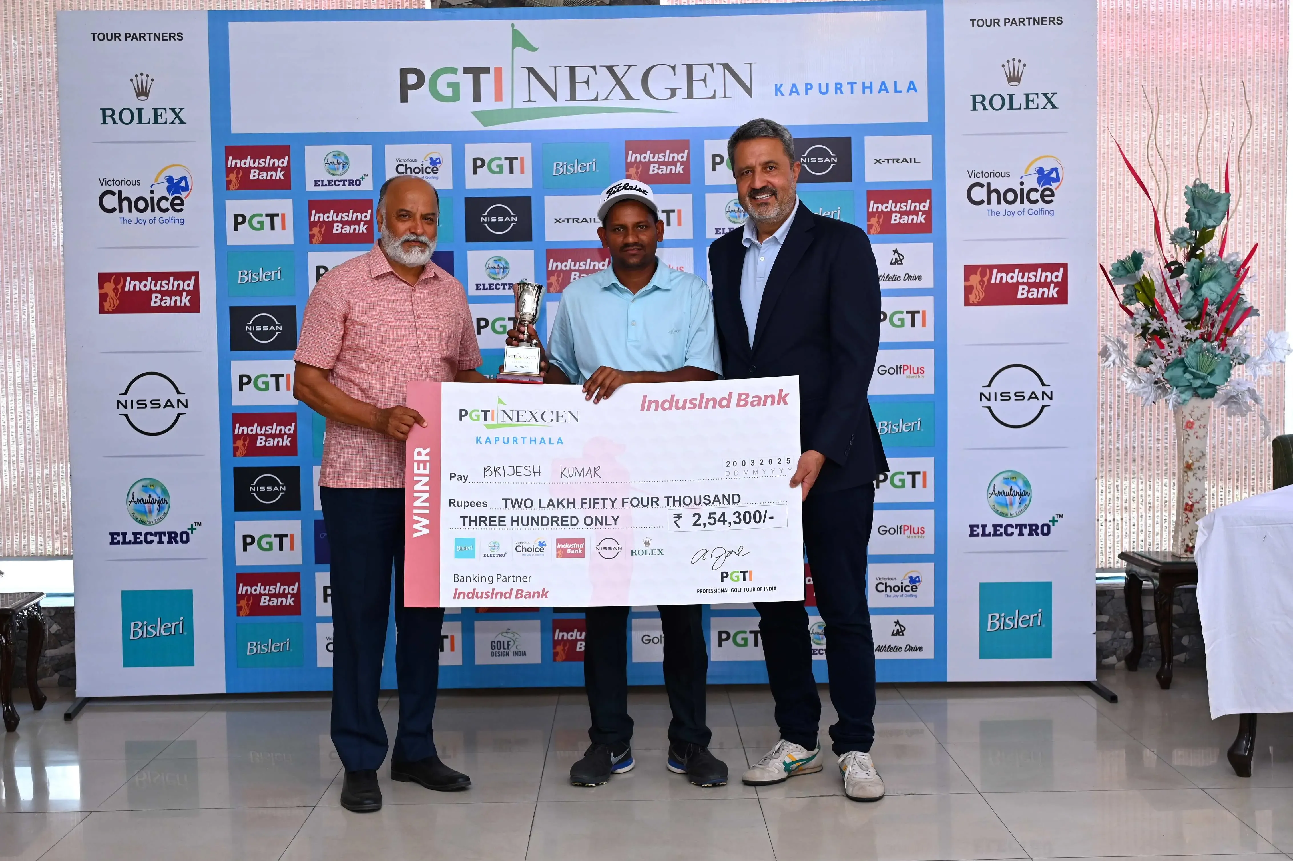 Brijesh Kumar Claims Victory with Final Round of 67 at PGTI NEXGEN