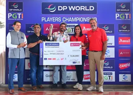 Akshay Sharma Shoots 64 to Win PGTI Players Championship After 5-Year Gap