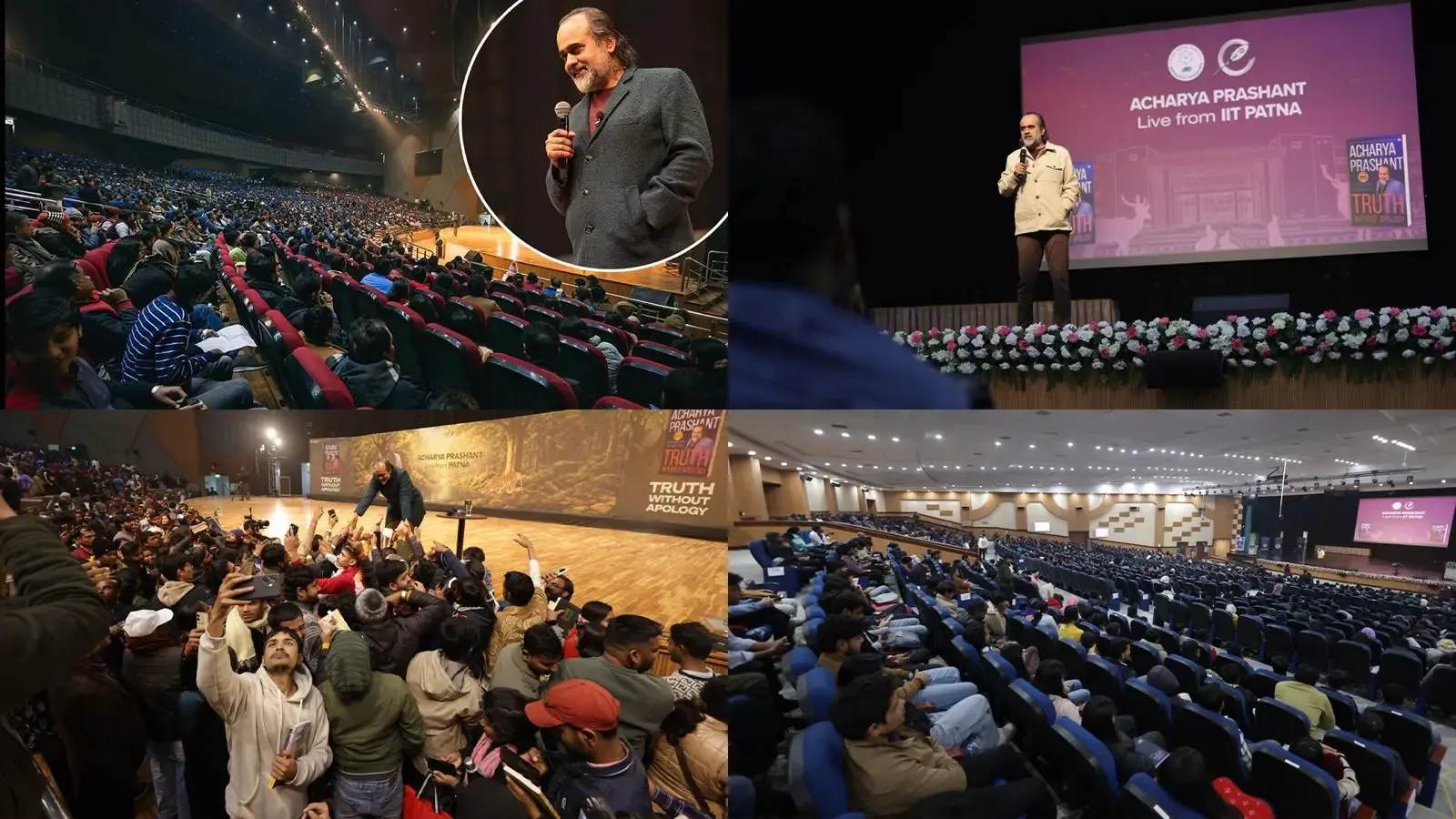 What did Philosopher Acharya Prashant share during his Patna visit?