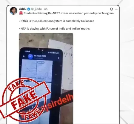 NEET-UG 2026 re-exam paper leak claim on Telegram debunked by PIB Fact Check