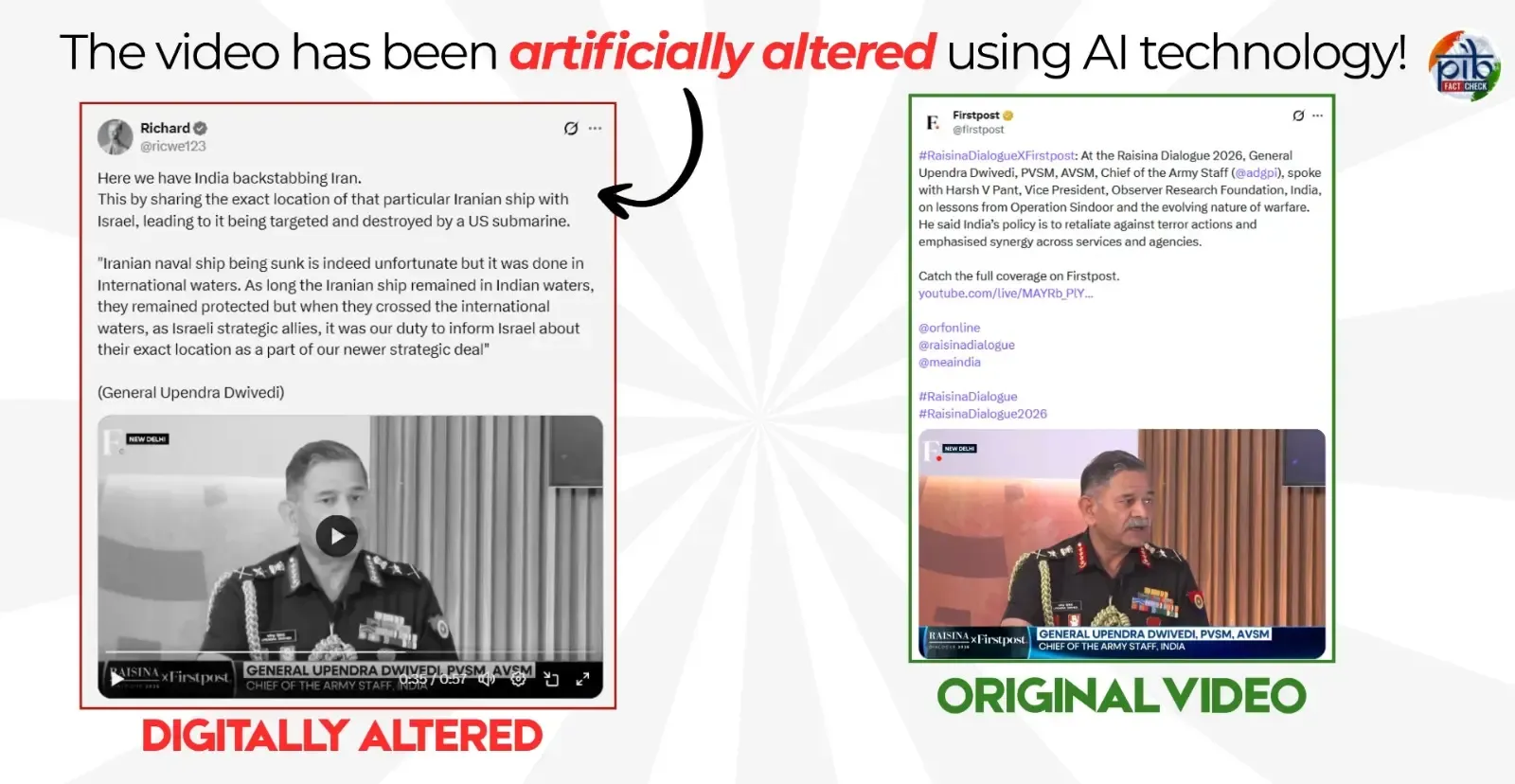 Government Exposes AI Deepfake Video Targeting Army Chief, Dismisses Pakistani Claims