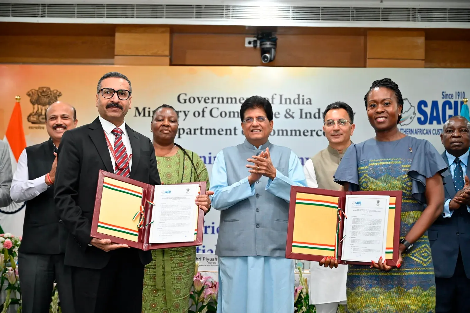 Piyush Goyal at India-SACU Preferential Trade Agreement ToR Signing