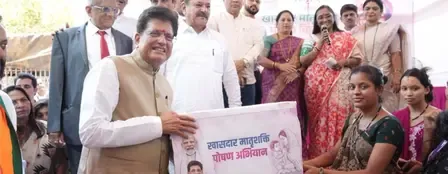 Piyush Goyal distributes maternal nutrition kits in Mumbai on Mother's Day