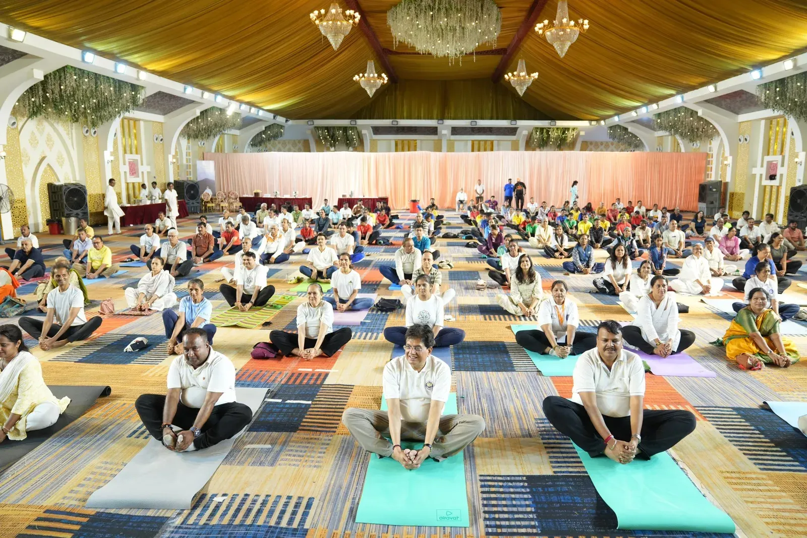 Piyush Goyal joins Yoga Day session in Borivali, Mumbai